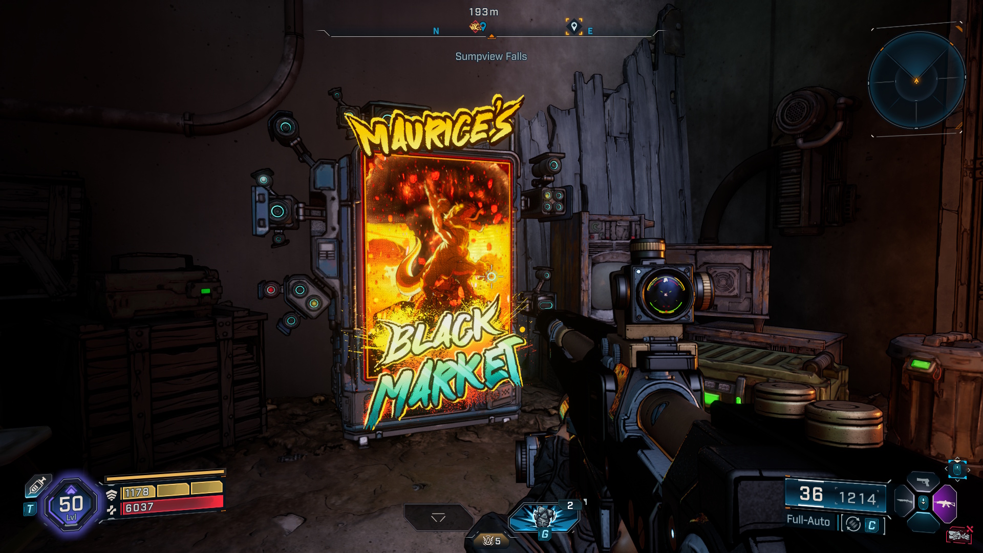 Borderlands 4 black market vending machine location - Fades District