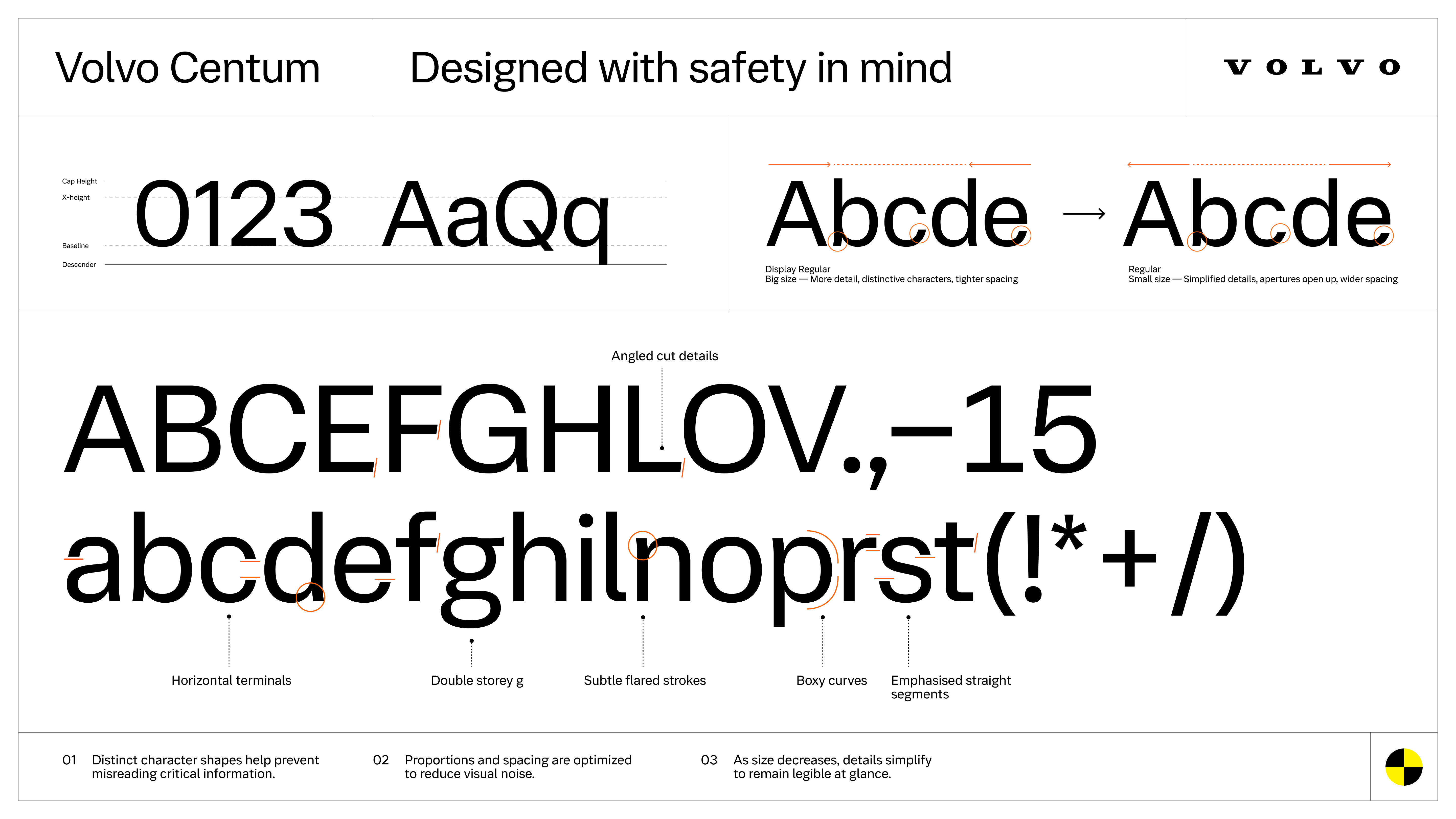 Volvo Centum typeface by Dalton Maag