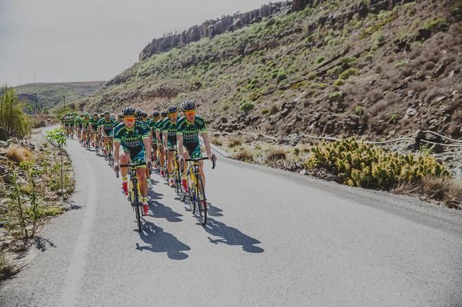 Tinkoff-Saxo training in Gran Canaria