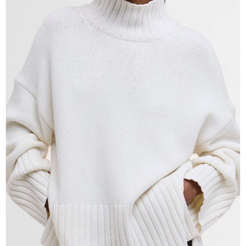 Barbour , Serena Oversize Wool Blend Mock Neck Sweater