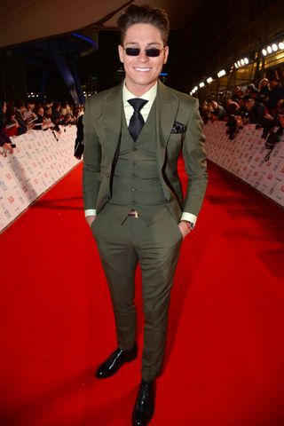 Joey Essex Opts For A Three-Piece Suit At The National Television Awards, 2014