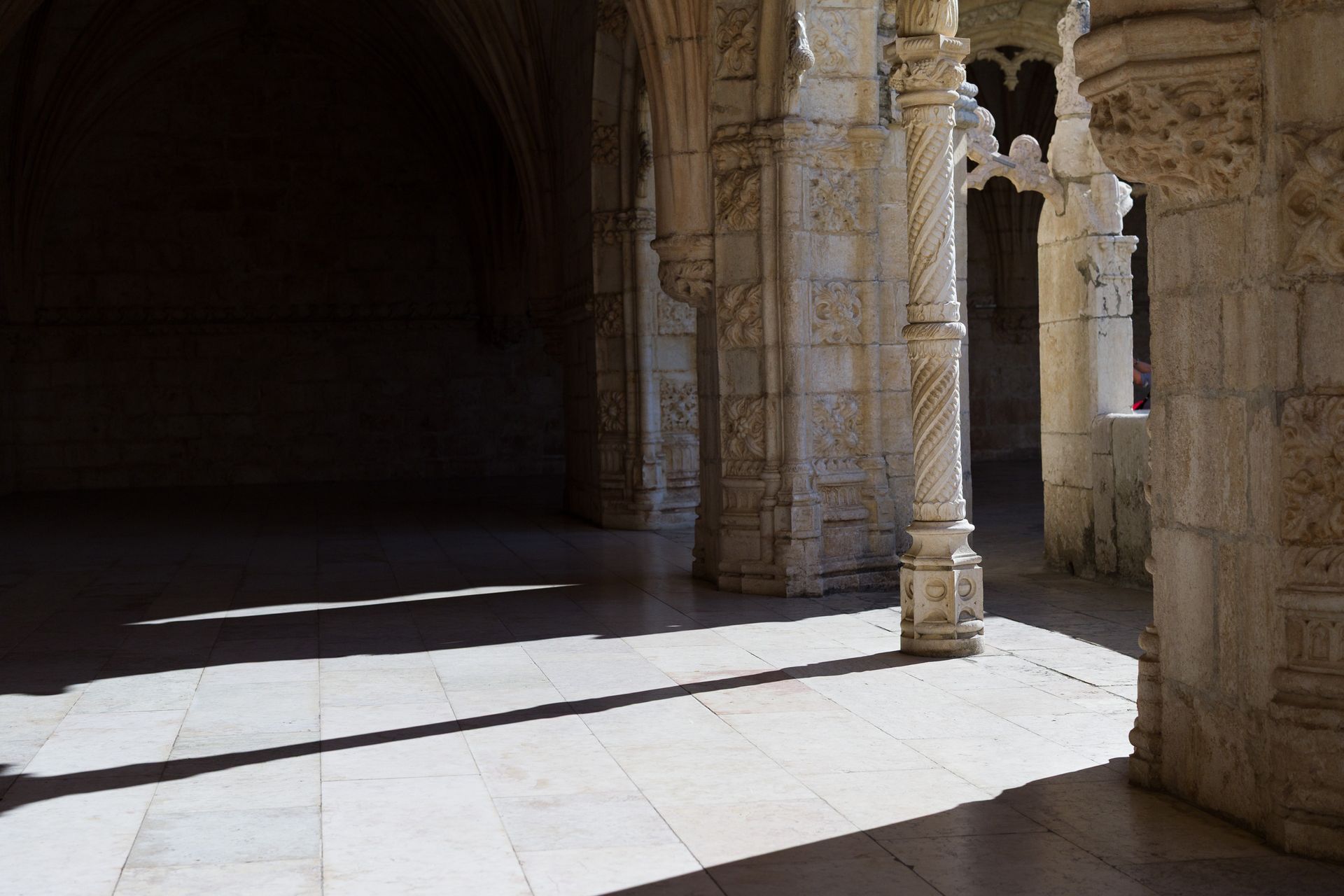  the ornate detailing of an ancient building in Lisbon, Portugal
