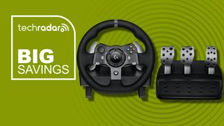Header image for Logitech G920 racing wheel deal.