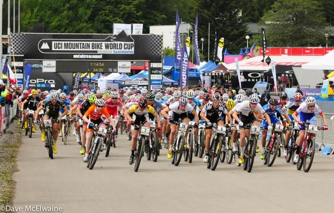 Junior men's cross country start in Nove Mesto