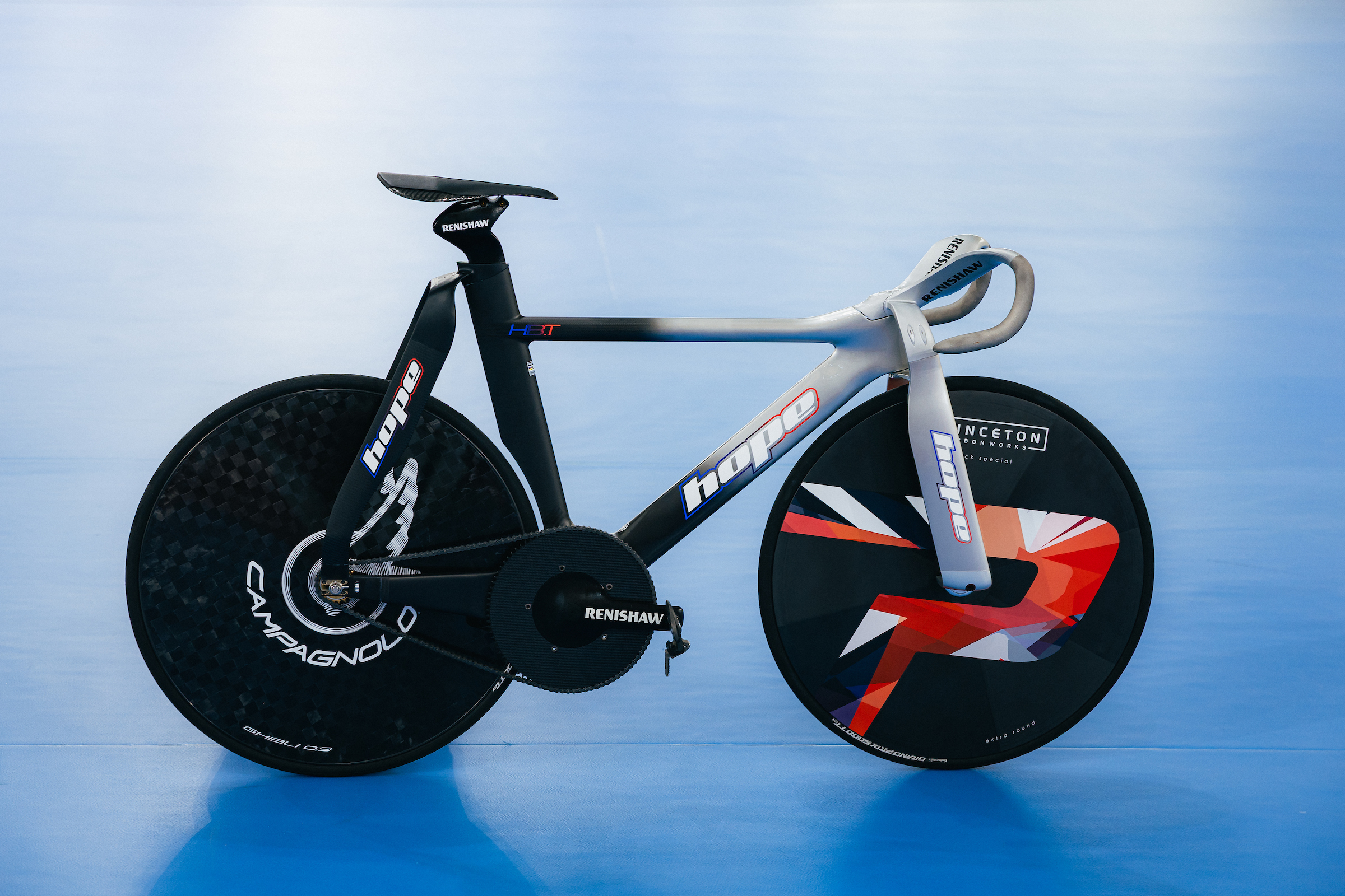 Details of the Hope HB.T used by GB Cycling Team