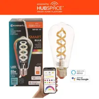 Ecosmart Clear Smart LED Light Bulb Powered by Hubspace
