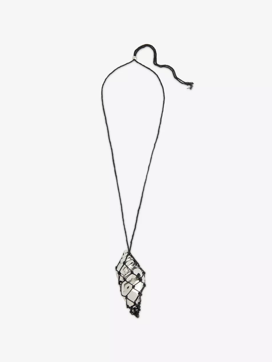 Sterling Silver Pvd Plated Stainless-Steel Pendant Necklace