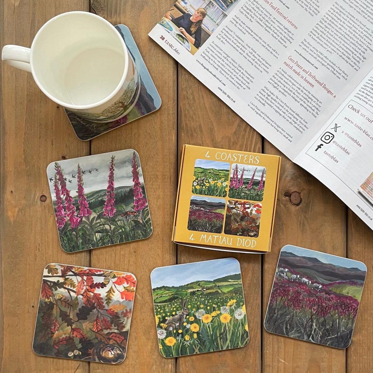Hedgerow Animals Set of 4 Coasters