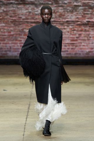 A model walks the Fforme fall/winter 2025 runway.