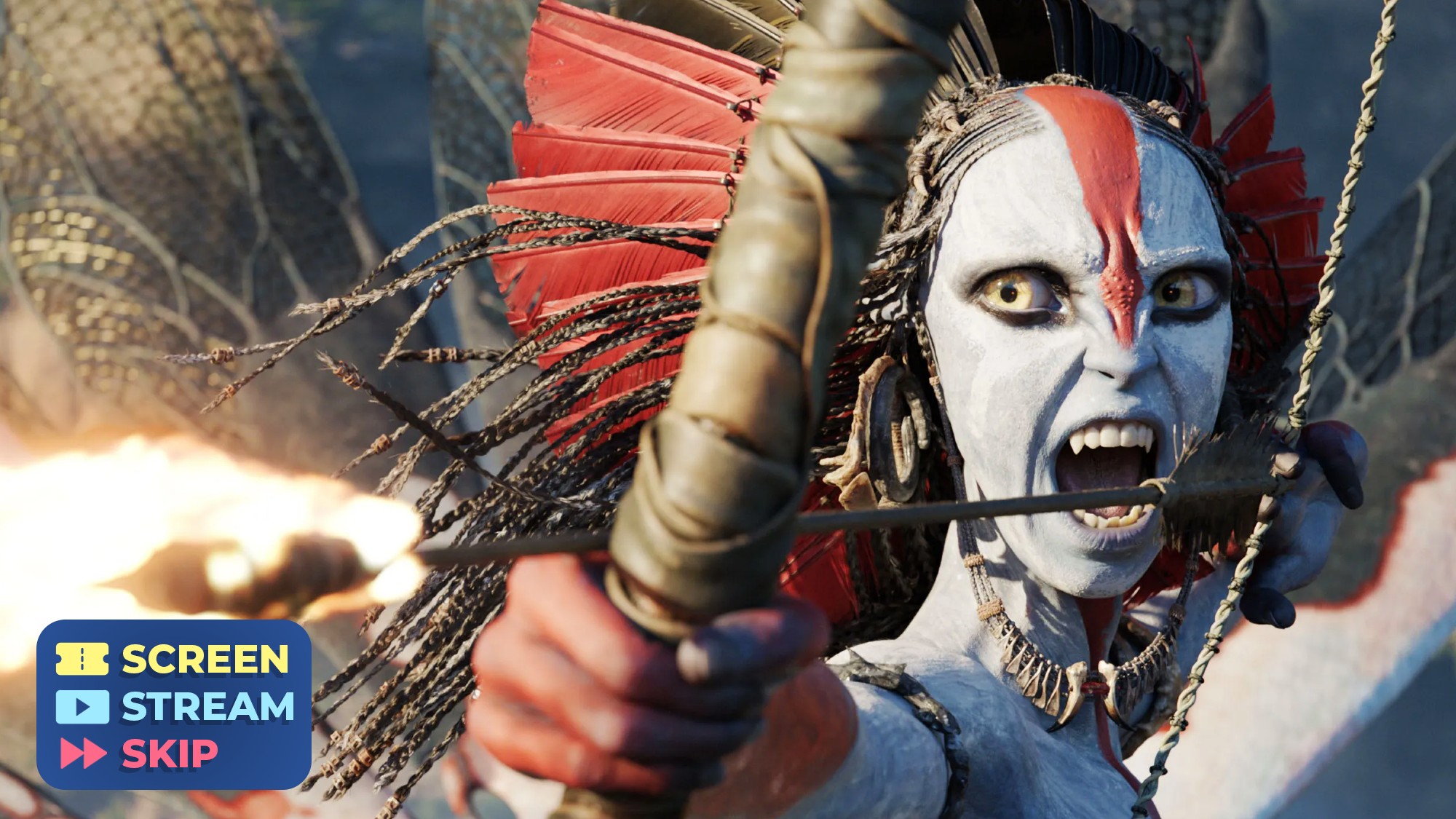 Avatar: Fire and Ash with See, Stream, Skip logo