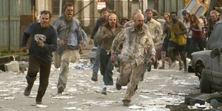 Zombies running in Dawn of the Dead (2004)