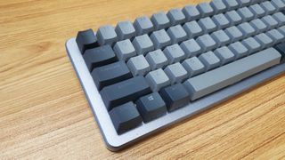 closeup of grey Drop ALT mechanical keyboard