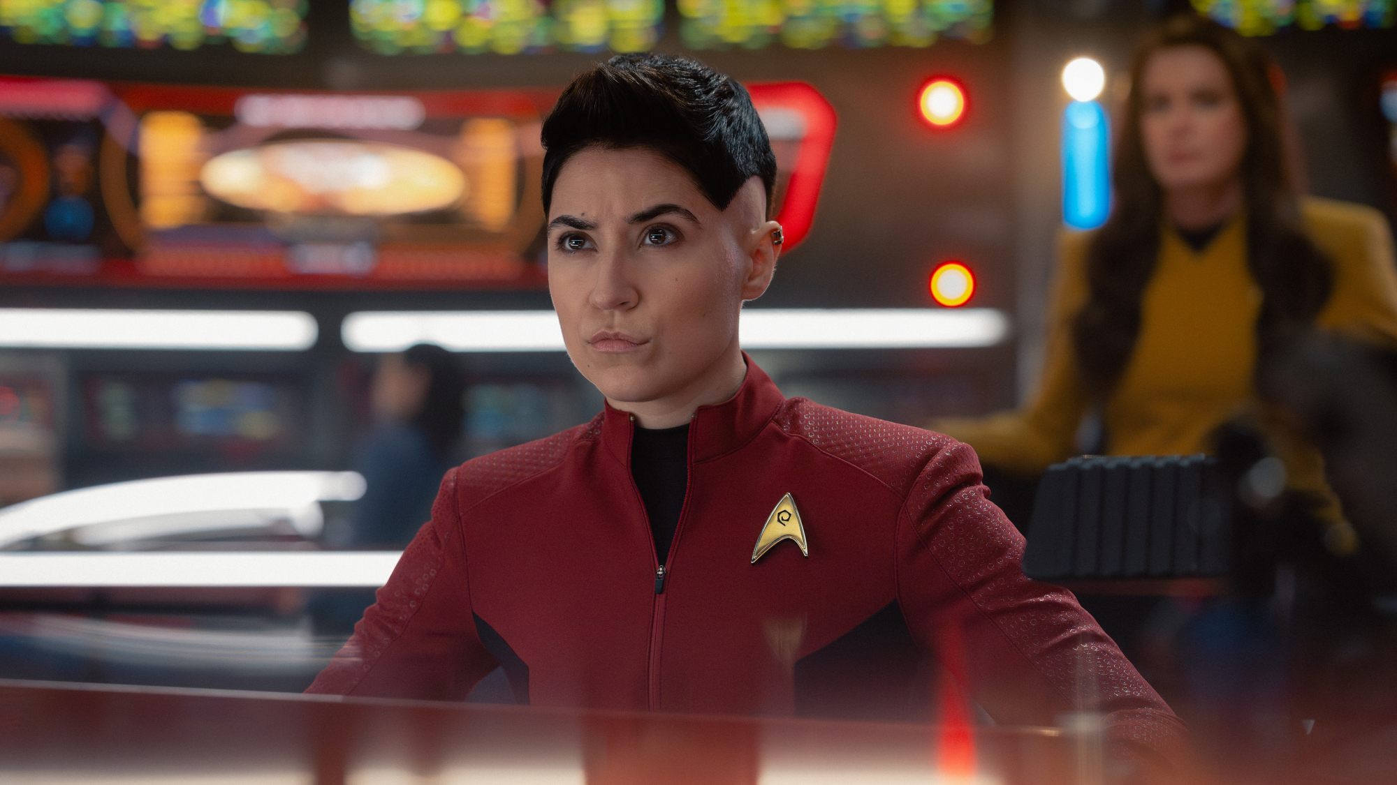 Melissa Navia as Erica Ortegas in Star Trek: Strange New Worlds, episode 9, season 4