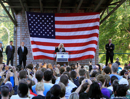Lady Gaga - PICS! Gaga gets Geeky at gay rights rally - Lady Gaga Gay - Lady Gaga Gay Rights - Celebrity News - Marie Claire