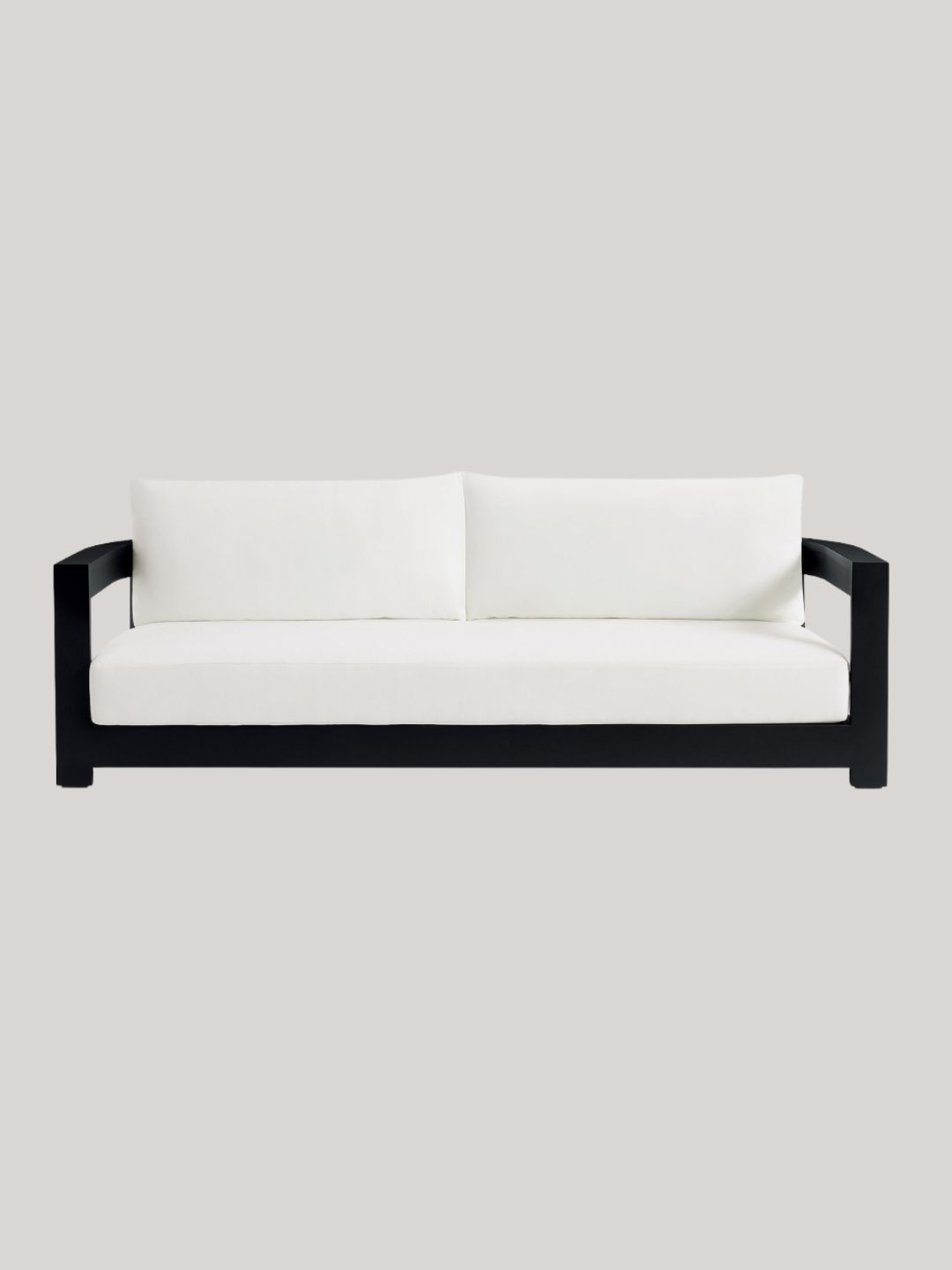 Malibu Metal Curved Outdoor Sofa