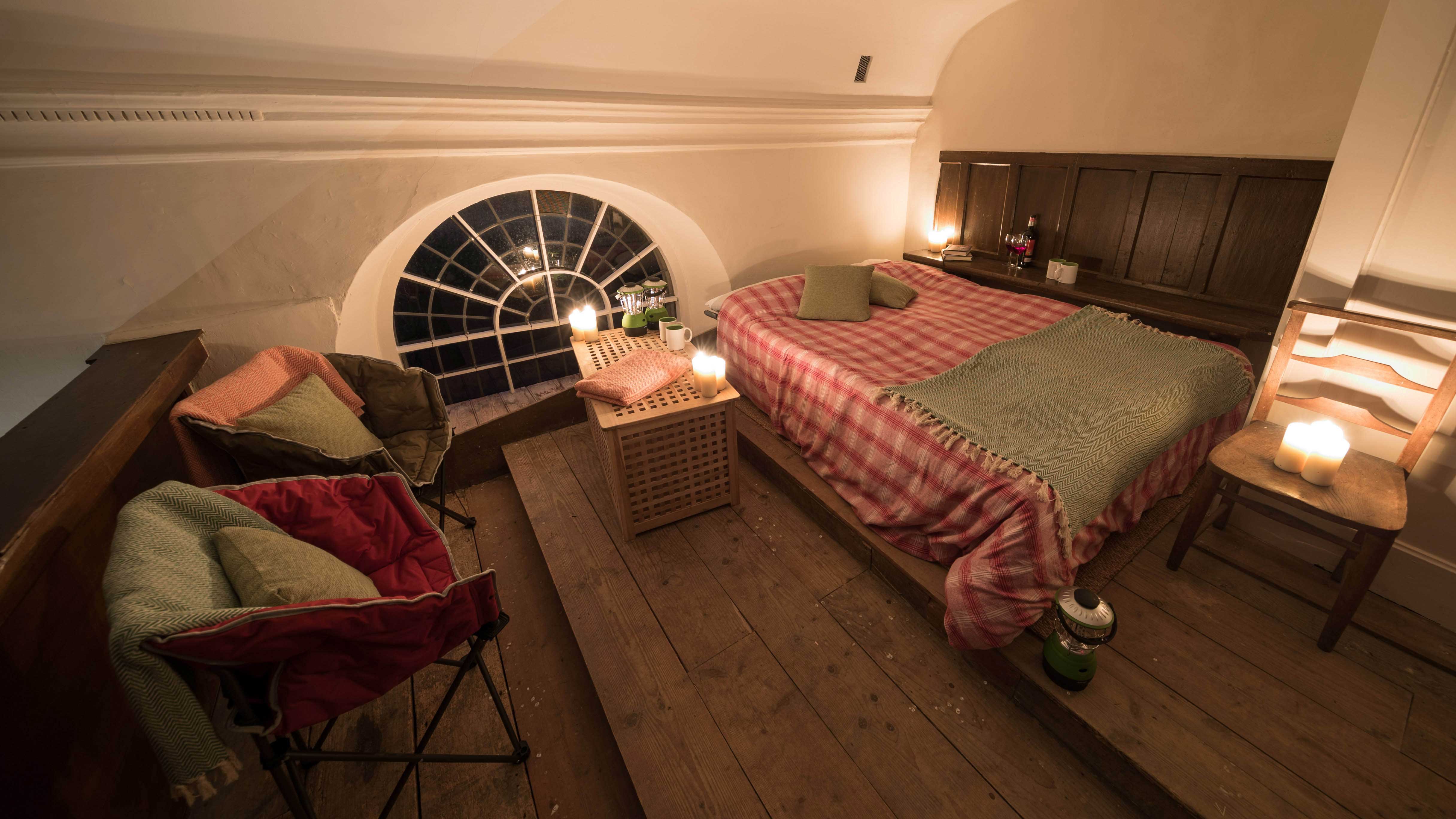 Champing is a unique and atmospheric experience that involves spending the night in an ancient church