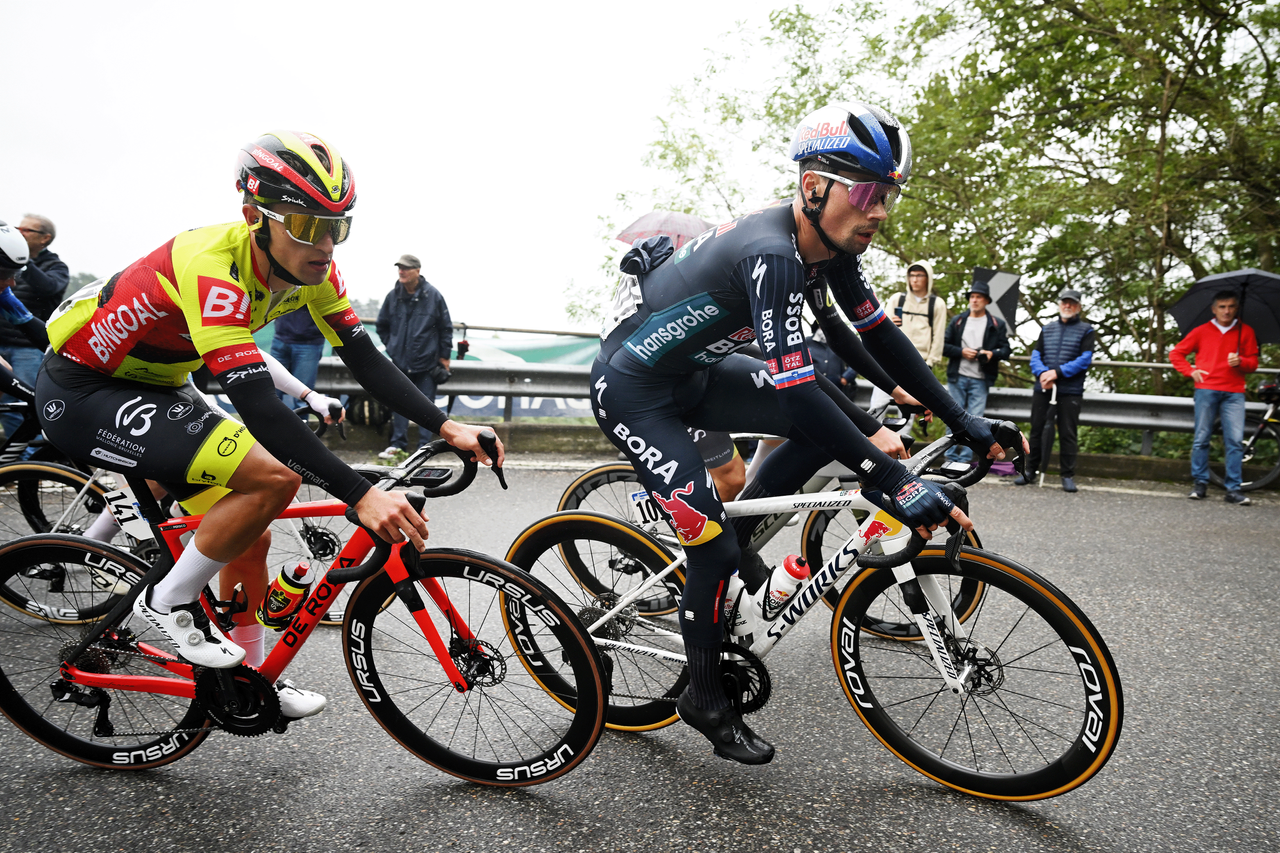 Primoz Roglic finished in the main bunch after a quiet day at Coppa Bernocchi