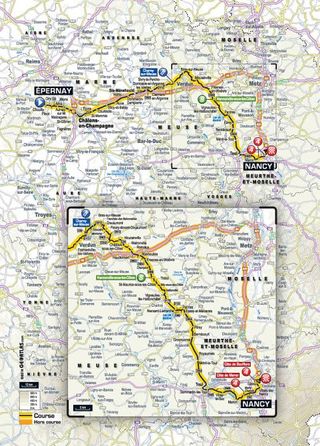 Map for the 2014 Tour de France stage 7