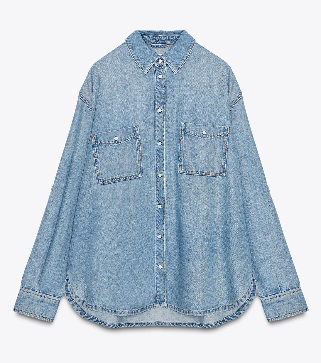ZARA, Oversized Denim Shirt