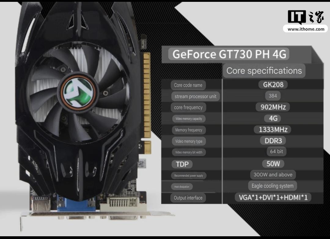 GeForce GT 730 Maxsun PH 4G Specs