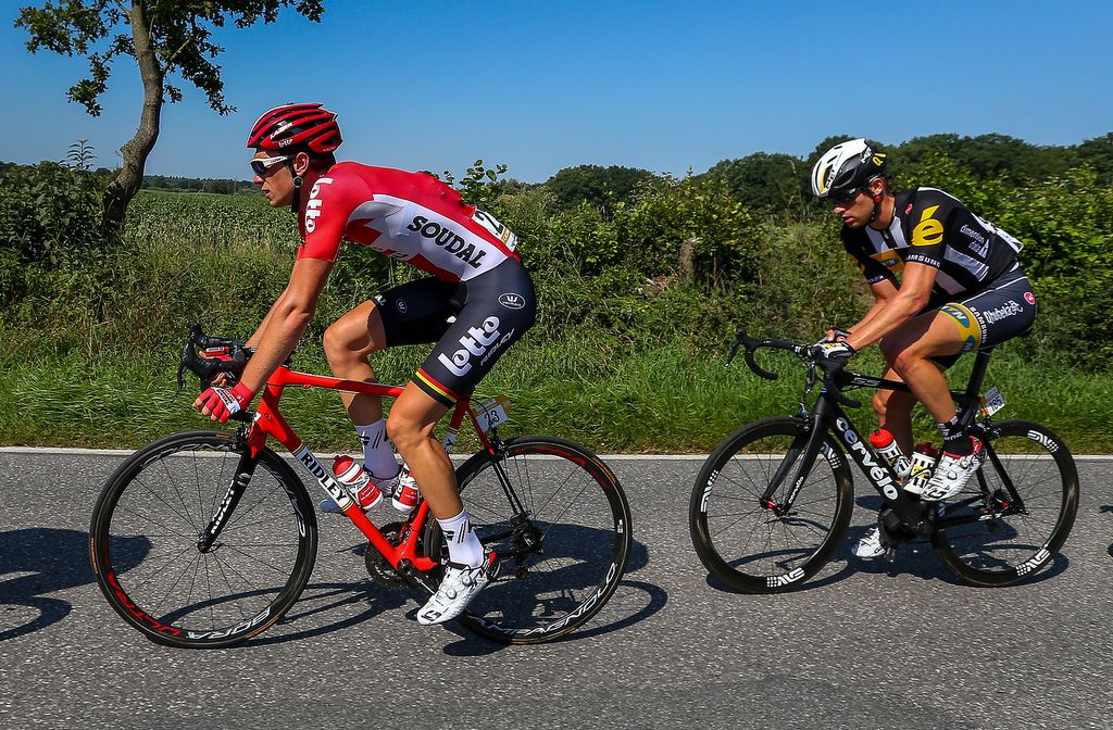 Stig Broeckx is followed by Theo Bos (MTN-Qhubeka)