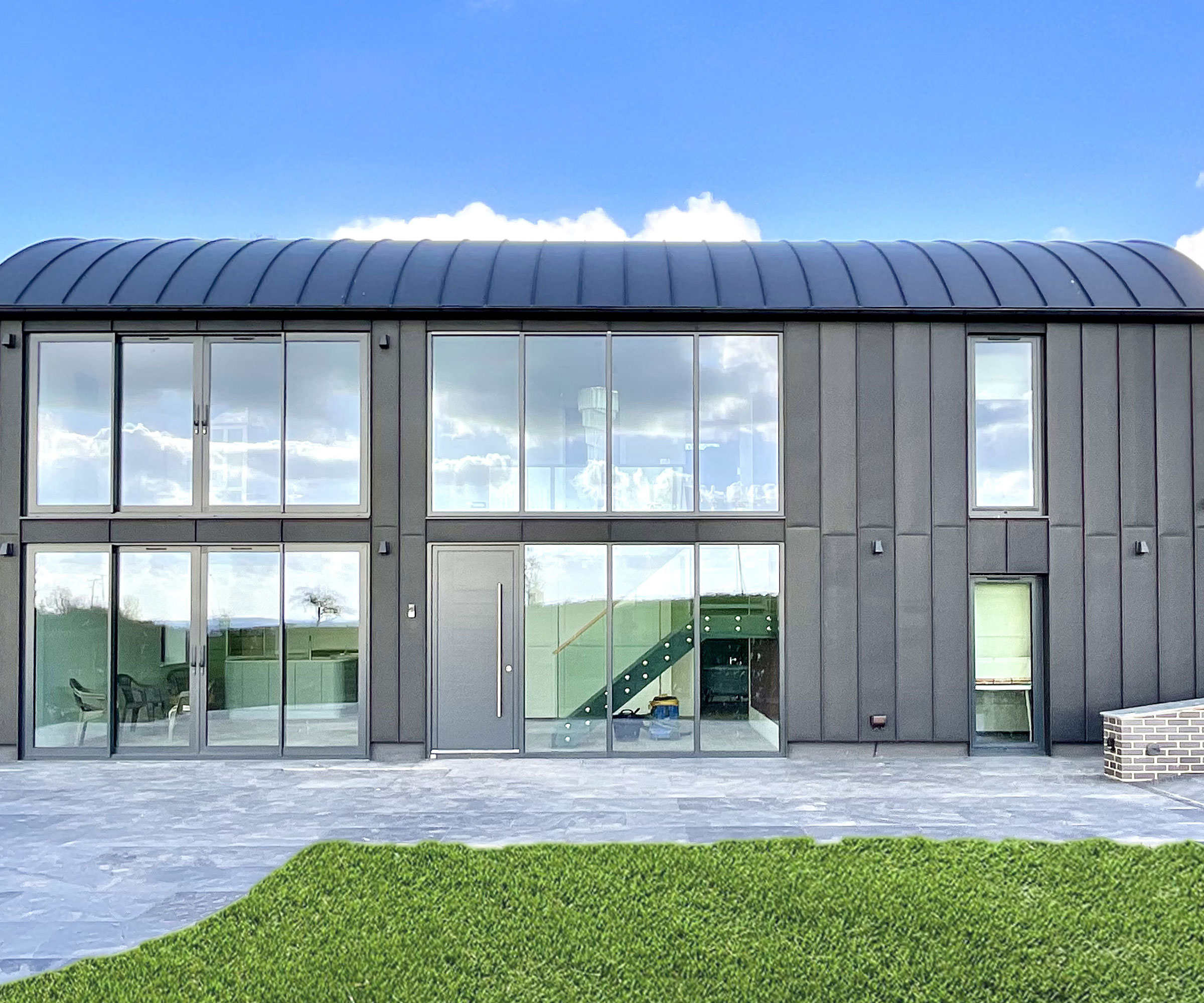 zinc clad Dutch barn conversion