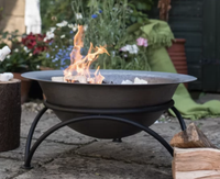 Cast Iron and Steel Woodburning Fire Pit | Was £57.99, now £54.99