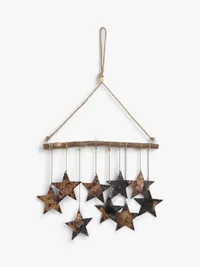 John Lewis &amp; Partners Campfire Metal Stars Hanging Decoration