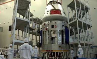 The new spacecraft will be capable of transporting four to five astronauts.