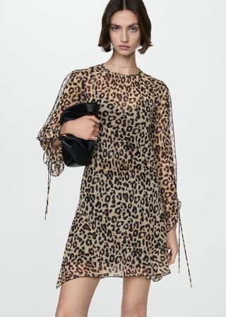 Short Leopard-Print Dress