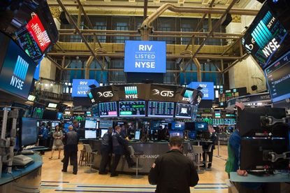New York Stock Exchange floor.