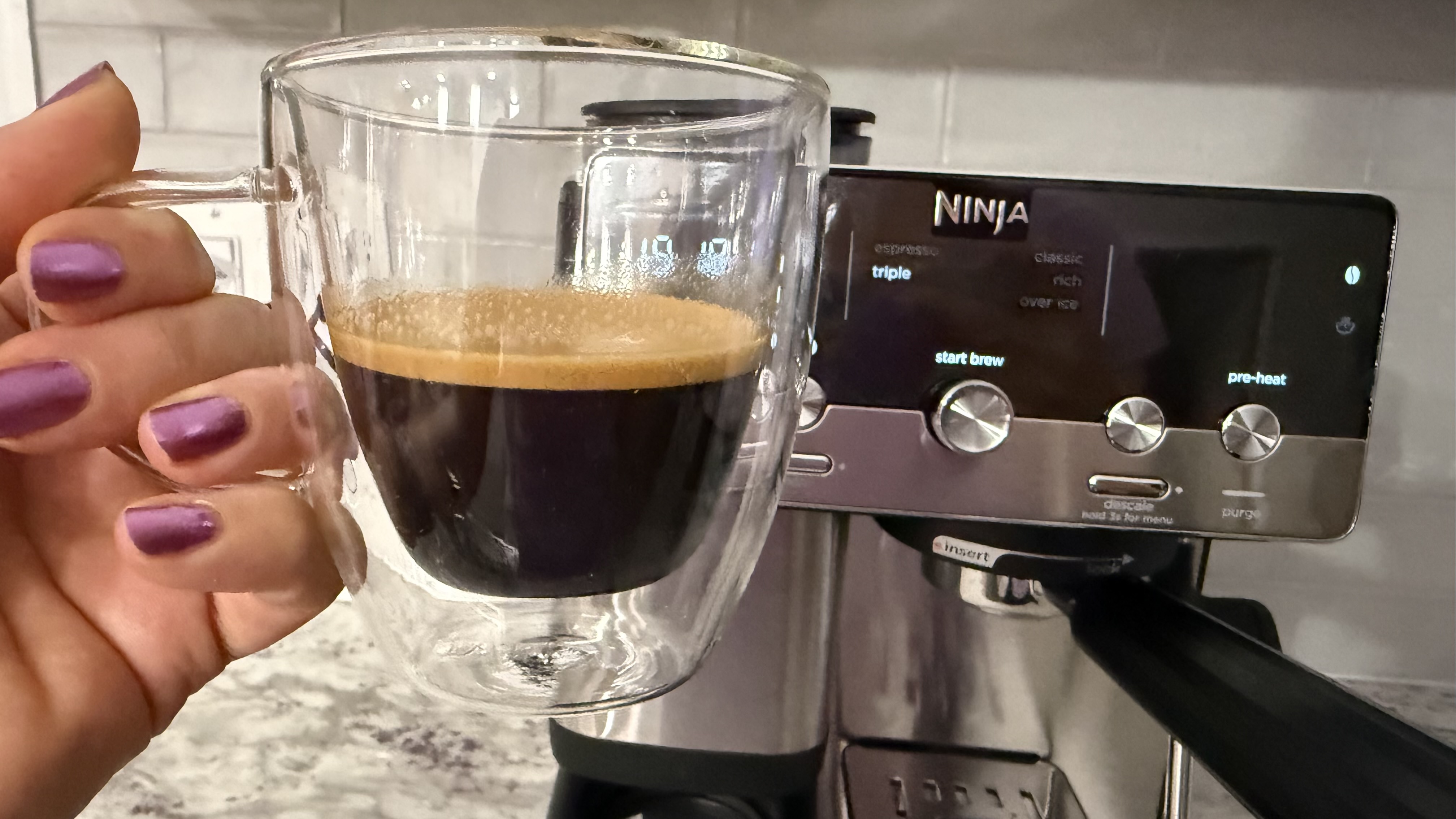 Ninja Luxe Café Mini Espresso Machine triple espresso