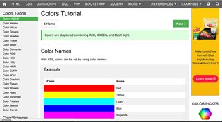 Colors Tutorial naming examples screen colour tools