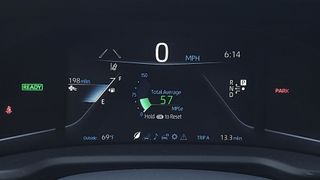 Instrument cluster display in the Toyota Mirai (2021)