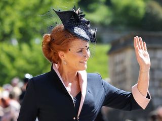 Sarah Ferguson, Duchess of York, attends Prince Harry and Meghan Markle's wedding in 2018