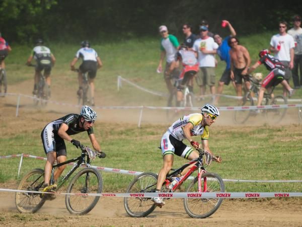 The Pro Men staging an international field at the Catamount Classic short track