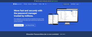 Bitwarden website screenshot