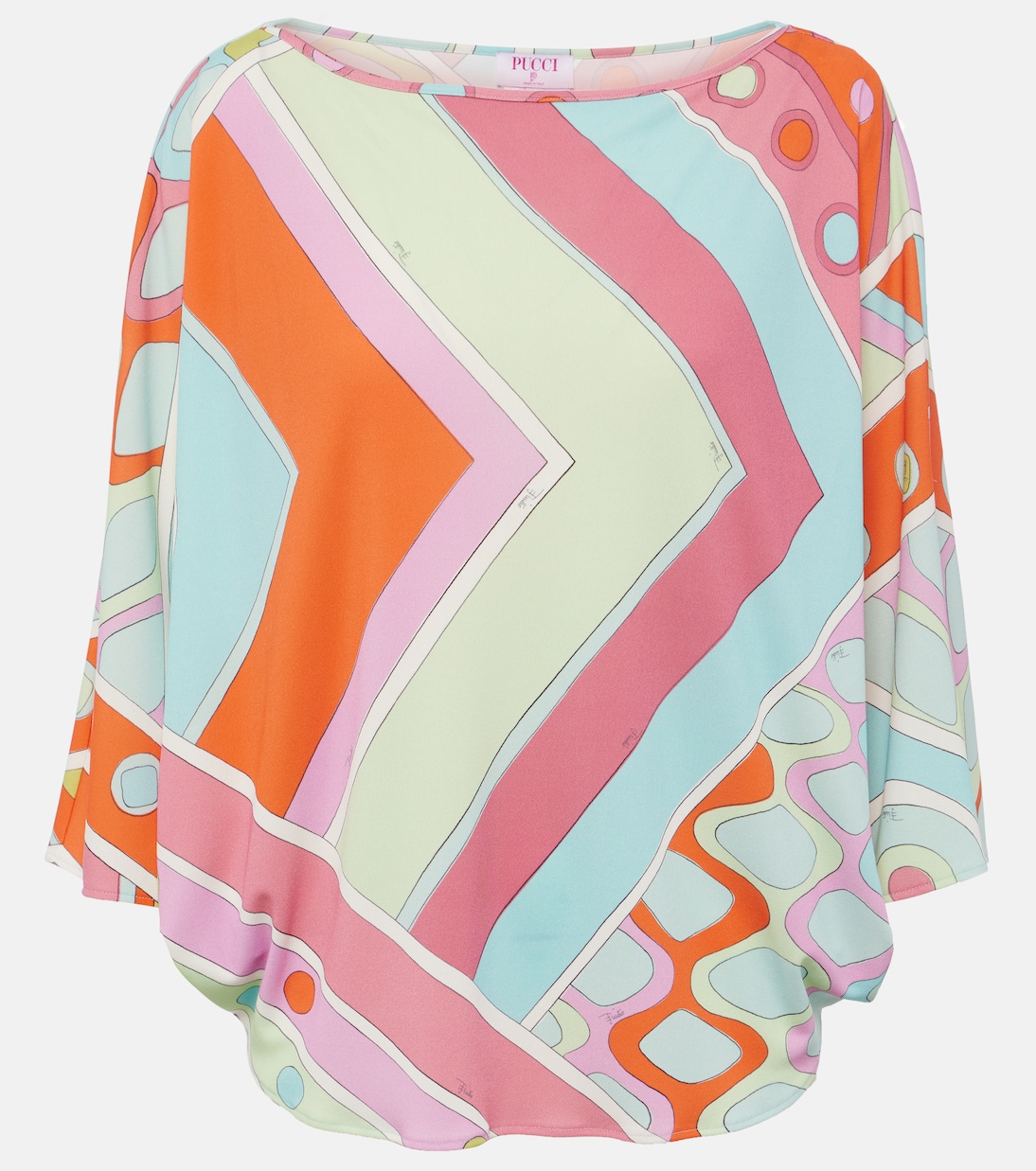 Vivara Poncho in Pink - Pucci