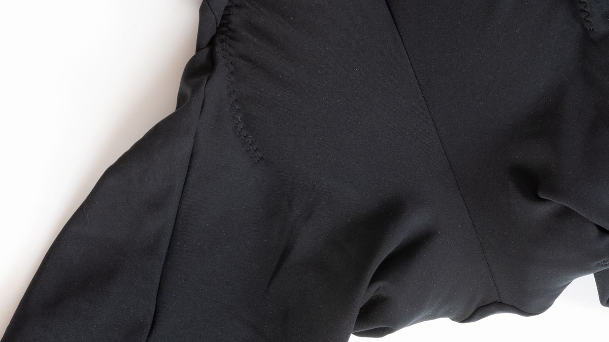 Assos Mille GTS Spring Fall bib shorts c2 detail showing limited seems