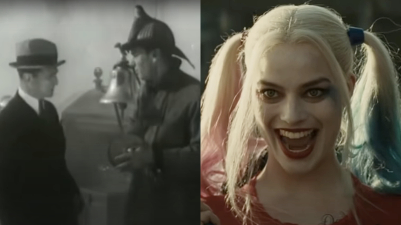 Firefighter in Suicide Squad and Margot Robbie in Suicide Squad