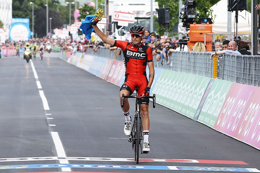 Alessandro Marchi (BMC) thanks the fans