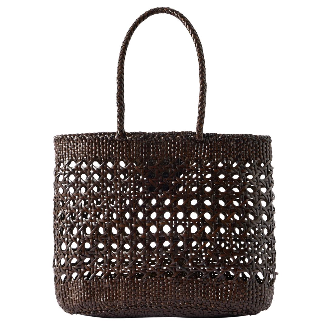 Dragon Diffusion Eclipse woven leather tote