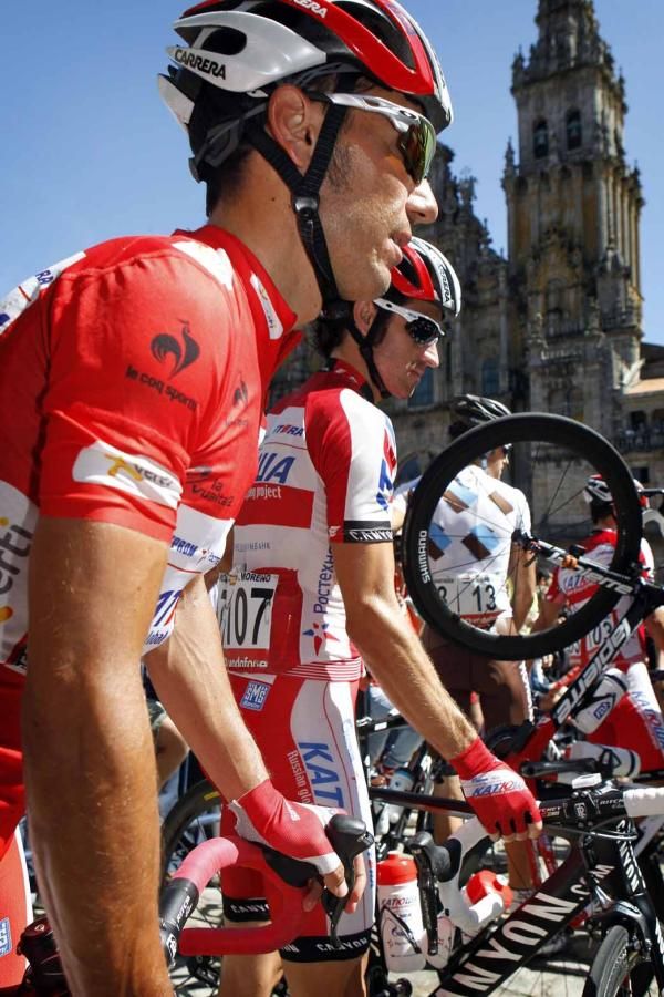 Joaquim Rodriguez (Katusha) in Santiago de Compostela.