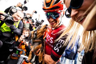 VALKENBURG Thomas Pidcock GBR wins the Amstel Gold Race 2024 on April 14 2024 in Valkenburg the Netherlands This oneday cycling race is part of the UCI WorldTour ANP MARCEL VAN HOORN Photo by ANP via Getty Images