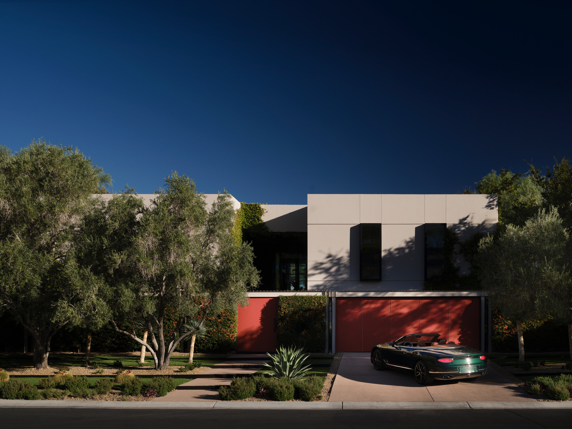 interiors of an art filled Las Vegas house