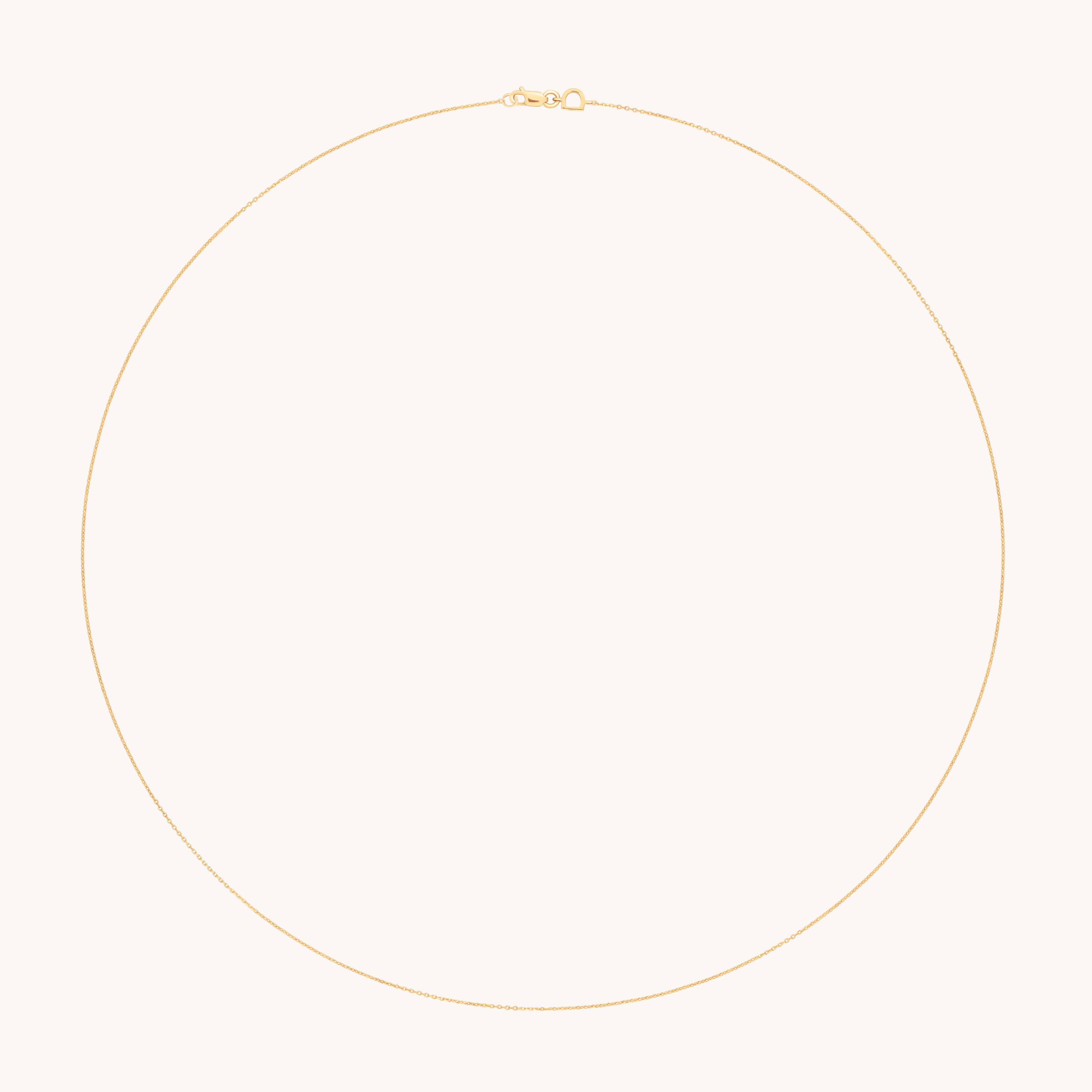 Angel Story Chain Necklace in Solid Gold