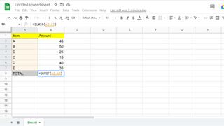 How to use SUMIF in Google Sheets