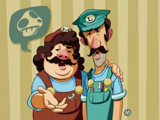 Mario and Luigi cartoon