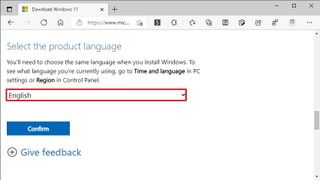 Windows 11 ISO language
