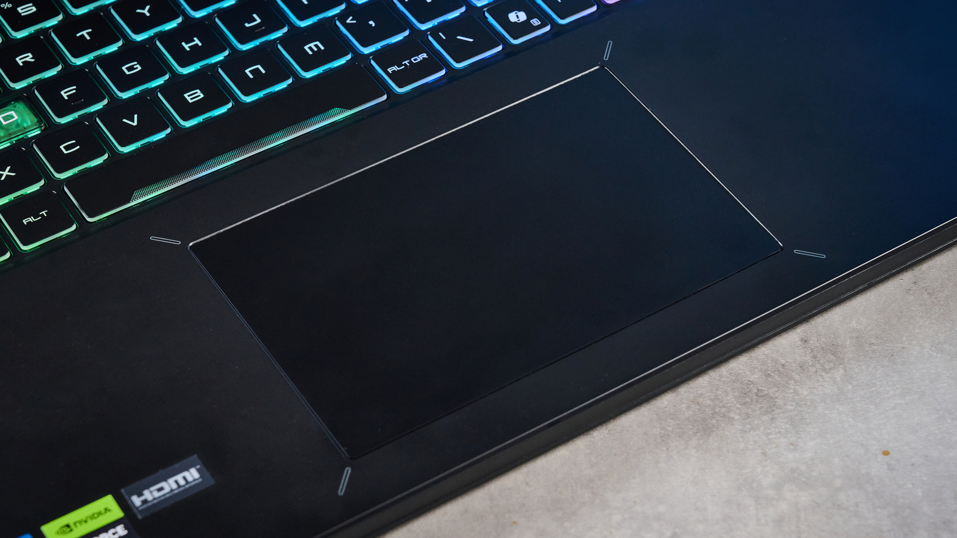 A black MSI Crosshair 16 HX E14W gaming laptop